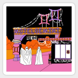 Halloween Motel Gemini Sticker